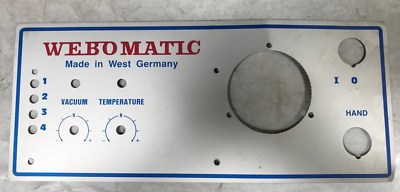Webomatic Vacuum Packaging Machine Part: FACE PLATE E-1