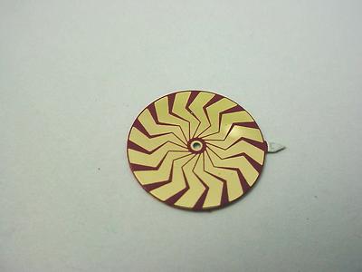 Mens Zigzag Borel Cocktail Watch Mystery Dial Minutes Disk Vintage 14.58mm NOS