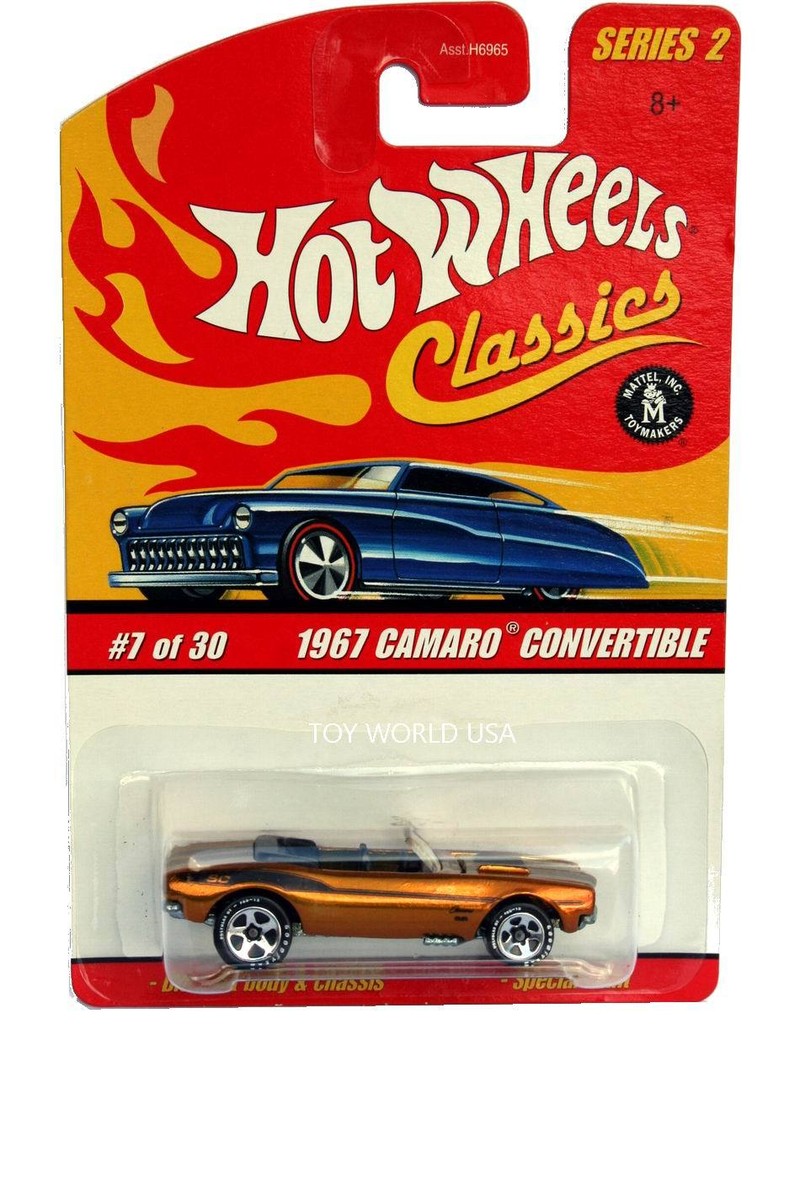 Hot Wheels Classics Series 2 #7 1967 Camaro Convertible Gold