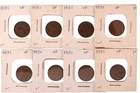 1931 P Lincoln Wheat Penny Cent ( VF- XF )* - Lot of 43