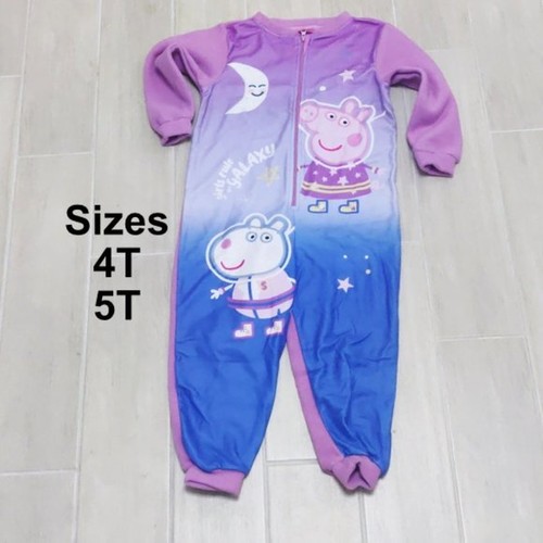 Attractive Character fleece Bodysuits for Girls Peppa pig,Frozen,Minnie Sleepers - Picture 10 of 10