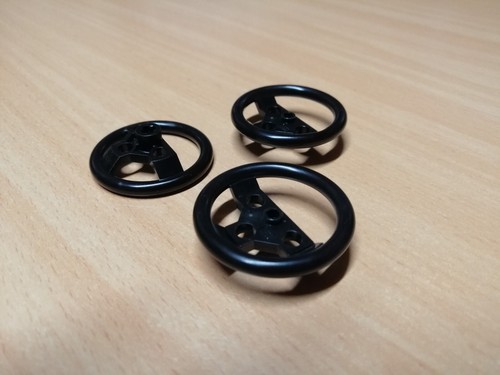 LEGO Technic 3 x Lenkrad schwarz / 3 Lenkräder TECHNIK 8070