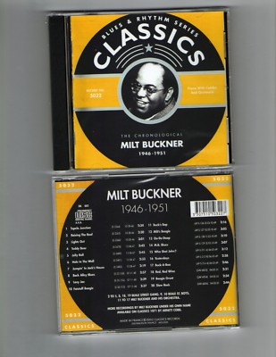 MILT BUCKNER 1946-51 CLASSICS CD NEW SEALED LONG OUT OF PRINT