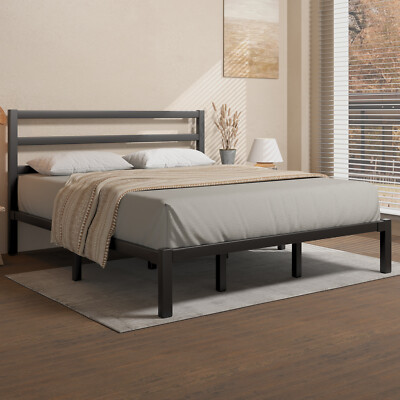 Platform Bed Frame Twin/Full/Queen/King Size Metal Bed Frame with Headboard