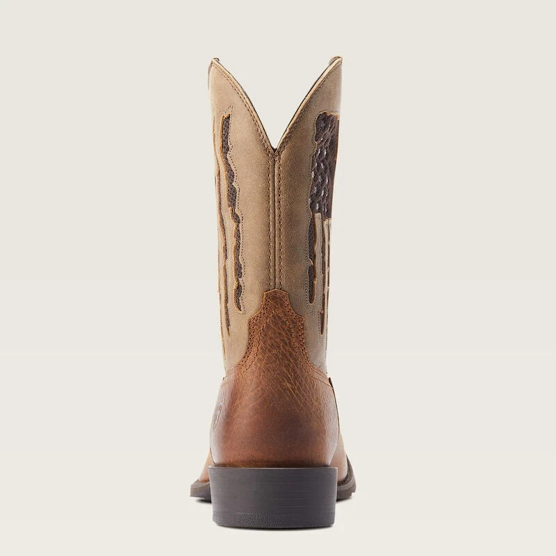 Botas occidentales Ariat® Sport My Country VentTEK™ Faithful marrón para hombre 10044564 Foto 4 de 4