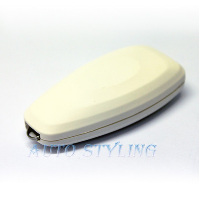 White Key Fob Cover Case For Ford Smart Remote - Glossy Protective Shell (Auto-Styling)