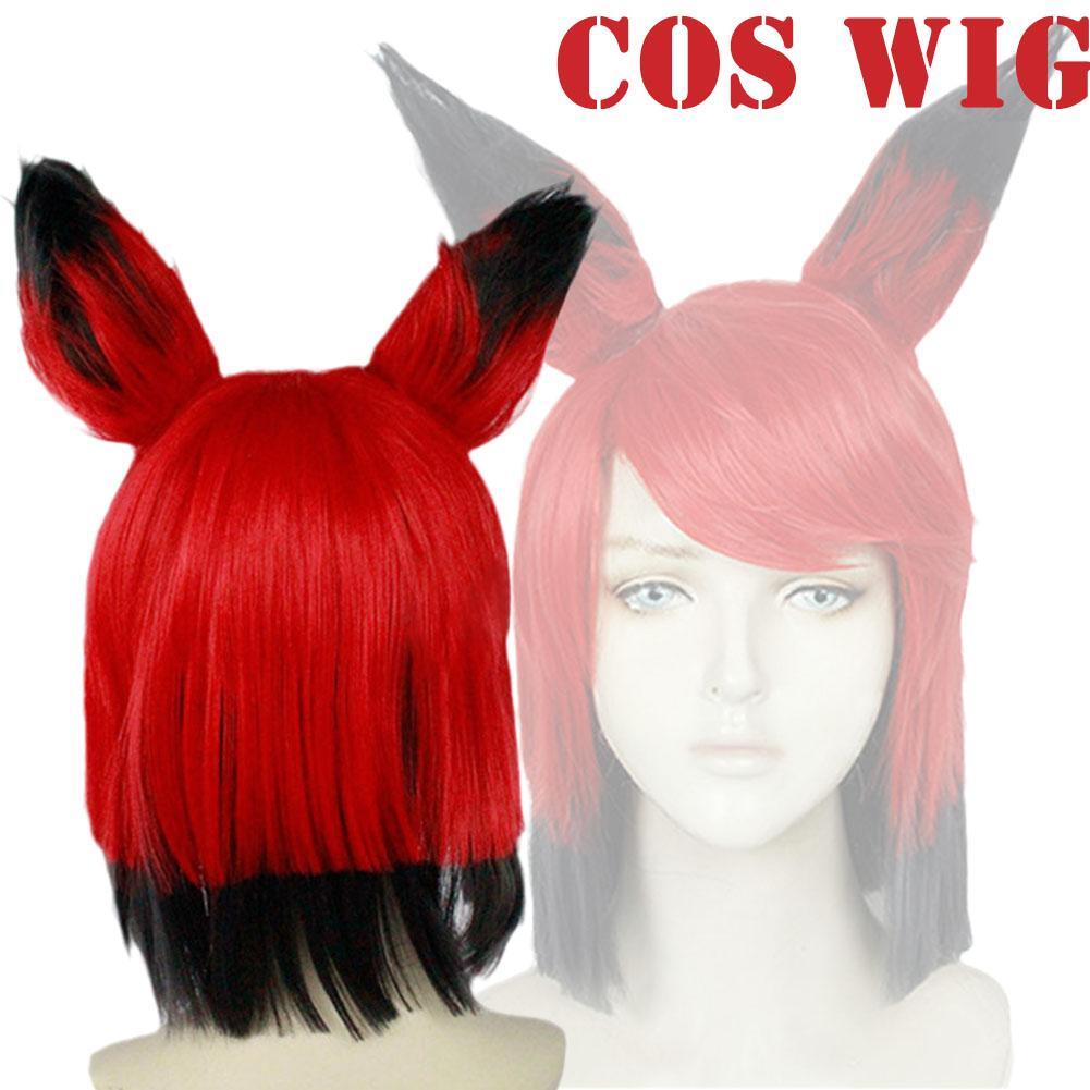 New Hazbin Cosplay Hotel ALASTOR Cosplay Wigs Hair Props Halloween new-hazbin-cosplay-hotel-alastor-cosplay-wigs-hair-props-halloween
