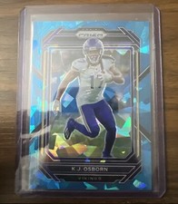 2022 Panini Prizm - Blue cracked ice Prizm #191 K.J. Osborn /99
