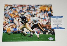 RAGHIB ROCKET ISMAIL AUTOGRAPHED 8X10 COLOR PHOTO (NOTRE DAME) - BECKETT COA! 