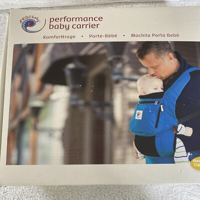 Ergobaby Performance Baby Carrier. Blue Open Box