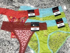 No Boundaries NOBO Medium 7-9 Lace/Micro Thong  Lace Hipster Lot of 4