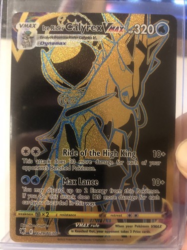 Pokémon TCG Ice Rider Calyrex VMAX Sword & Shield - Astral Radiance TG29/TG30 NM