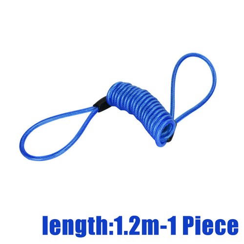 120cm Motorcycle Scooter Brake Disc Lock Cable Anti-Theft Bicycle Spring Rope - Picture 13 of 15