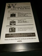 GTR/Krokus/The Sluggers Rare Original Radio Promo Poster Ad Framed!