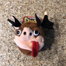 NEW 1997 Meanies Series 1 MATT THE FAT BAT Bean Bag Plush