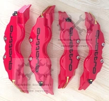 Red S line Brake Caliper Cover Plastic For Audi A1 A2 A3 A4 Q1 Q2 Q3 F11.5R9"