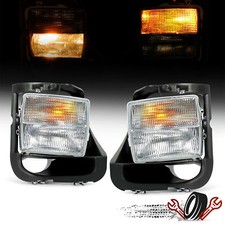Left Right Clear Fog Signal Lens Light Set Fit For 2004-2007 Cadillac Cts-v