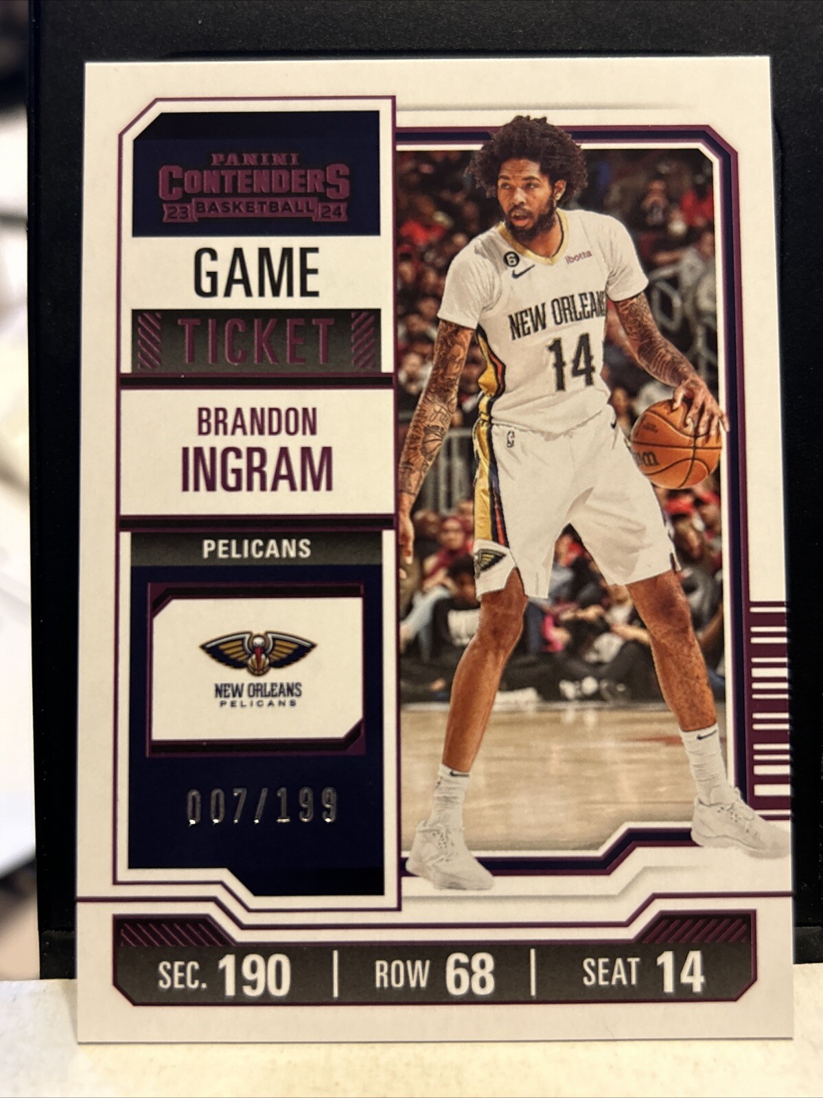 2023-24 Panini Contenders Brandon Ingram Pink 07/199