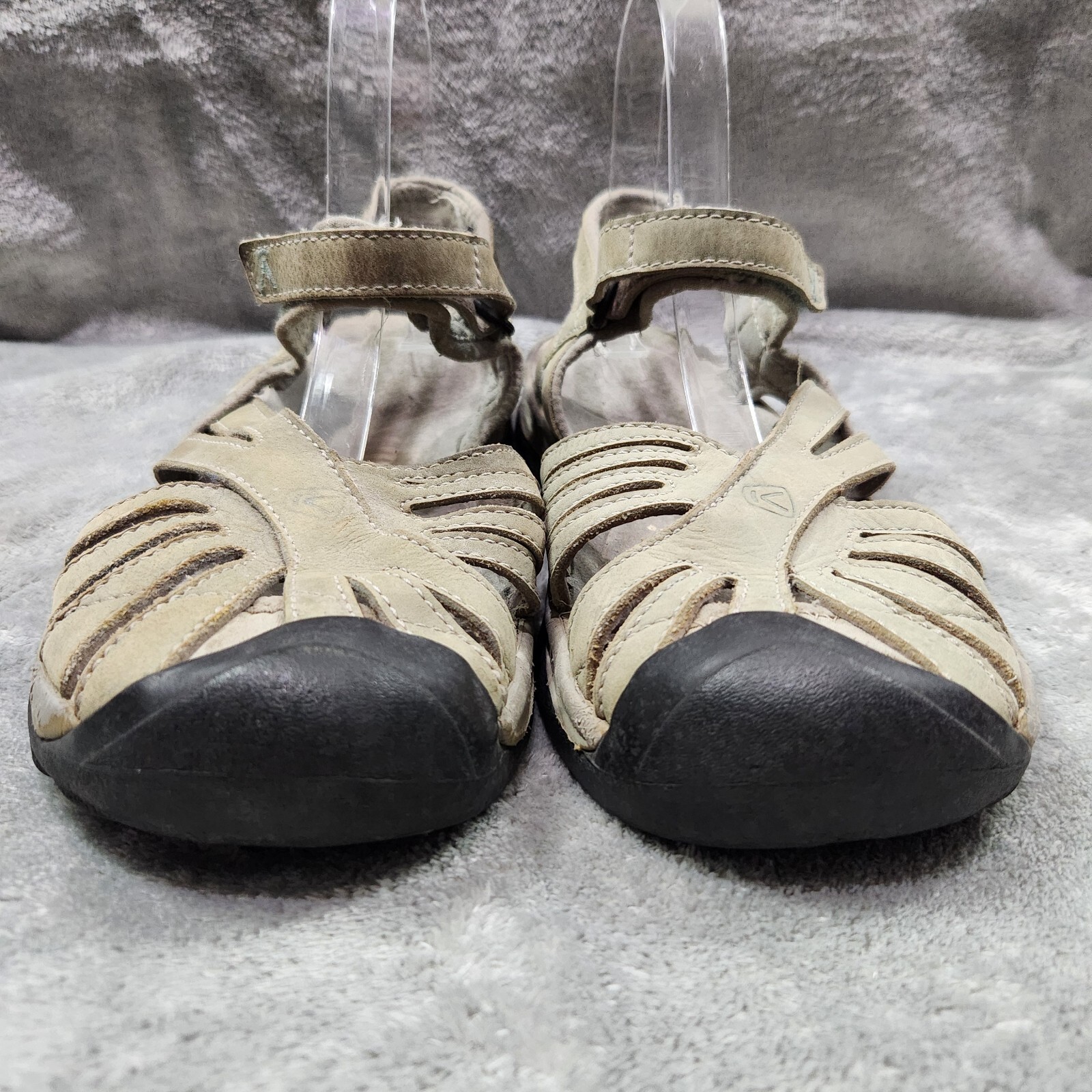 Scarpe Keen donna 9 5 25 4 cm sandali marroni cinturino gancio e passante cinturino alla caviglia escursionismo