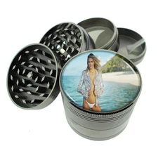 Fiji Pin Up Girls D15 Titanium Grinder 4 Piece Magnetic Hand Mueller 