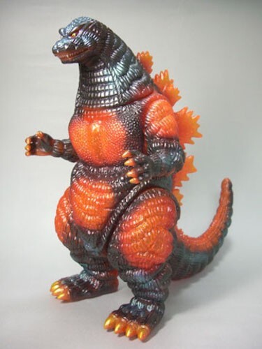 Giant Godzilla 1995 DesuGoji Marmit Orange Molding Burning Hyper