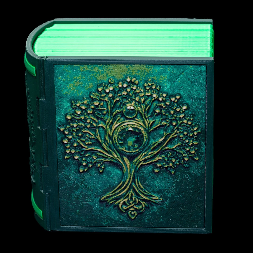 Mox Emerald Tome Deck Box * Green Spellbook * Commander * MTG * Fits 100+ cards - Image 2 of 4