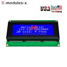 Lot DC5V 2004 204 20x4 Character LCD Display 2004 LCD Blue Blacklight Module USA