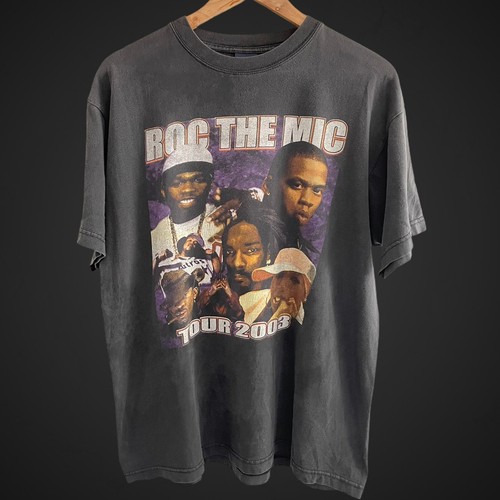 Vintage 2003 Roc the Mic Tour tee Jay Z 