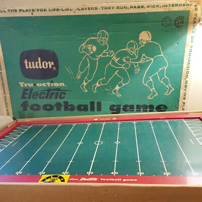 Vintage 500 Tudor Tru Action Vibrating Football Game in Original Box 