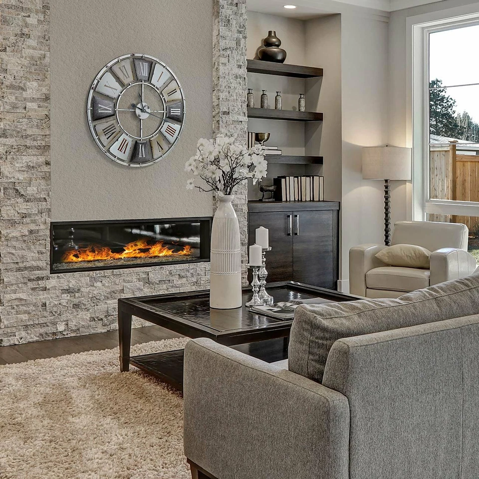 Sorbus Wall Clock, Centurion Roman Numeral Hands, Vintage Industrial Rustic... - Image 4 of 4