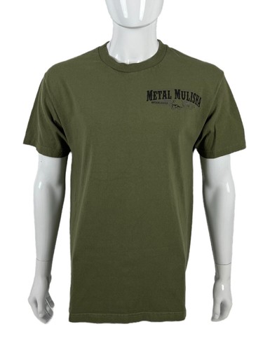 Metal Mulisha Shirt Mens Large Green Short 100% Cotton Tee Short Sleeve Mexico - Picture 2 of 9