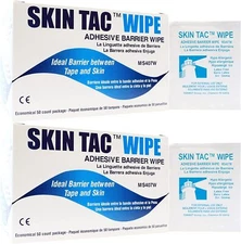 Torbot MS407W Skin Tac Adhesive Barrier Wipes (2 Boxes of 50 each)