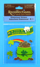 Recollections Pot Of Gold St. Patricks Day Shamrocks Irish Mini Sticker Pack