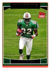 Derek Hagan Dolphins 2006 Topps Rookie Card #362 WR. rookie card picture