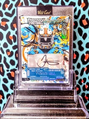 2026 Wild Card Atom Punk - Tyreek Hill - True 1/1 Color Match Auto - Case Hit
