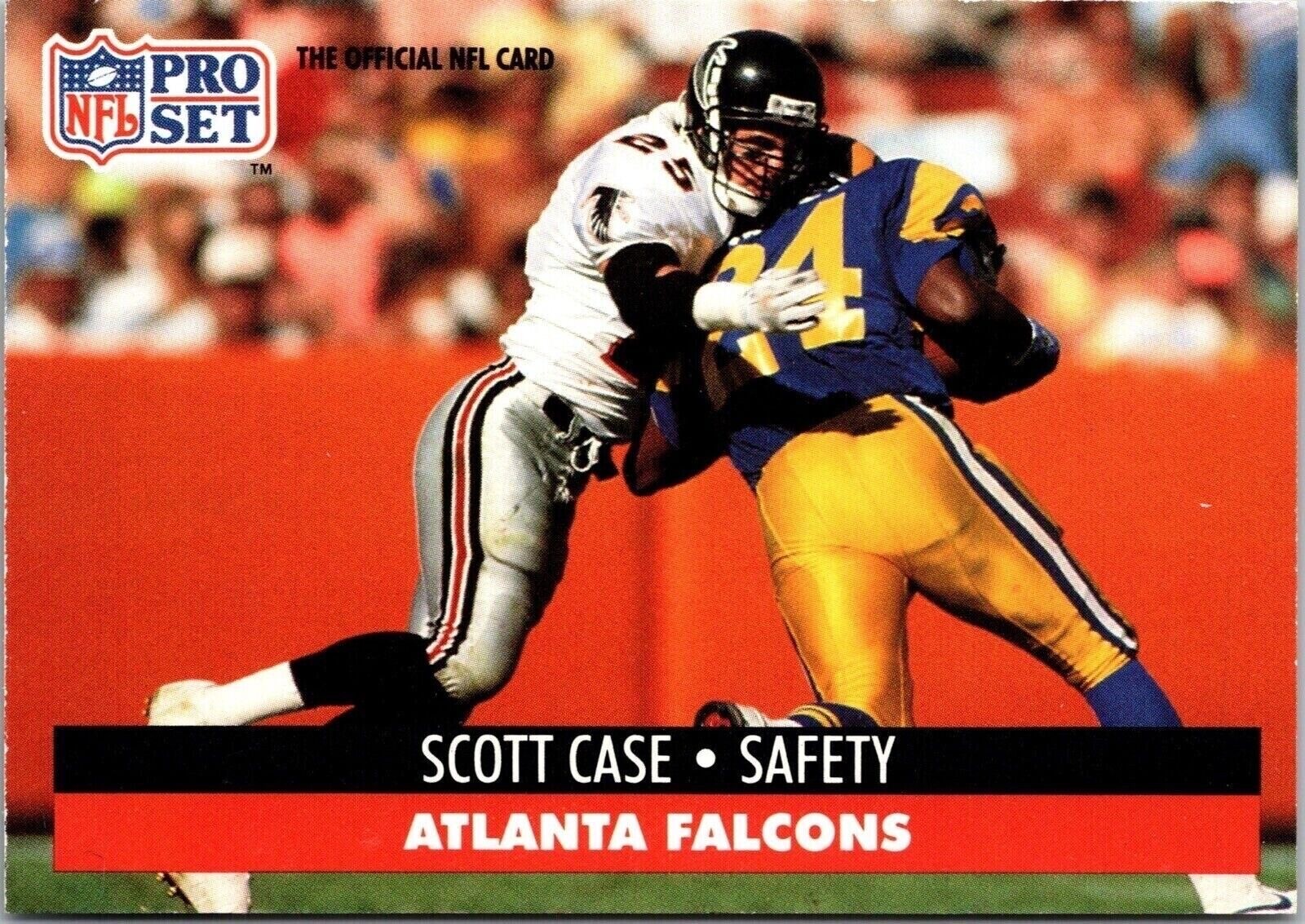 1991 Scott Case 25 Falcons 433 National Football League Sports Trading Card