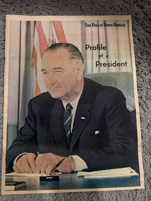 1964 Dallas Times Herald Lyndon B Johnson Profile of a President 39 Page