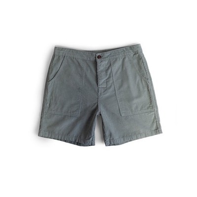 Birdwell Beach Britches Corduroy Short Mens 32 Eucalyptus Button Fly Made in USA