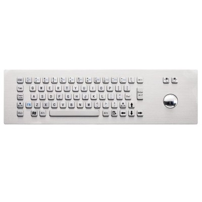 Metal Kiosk Keyboard Stainless Steel Industrial Keyboard With Trackball