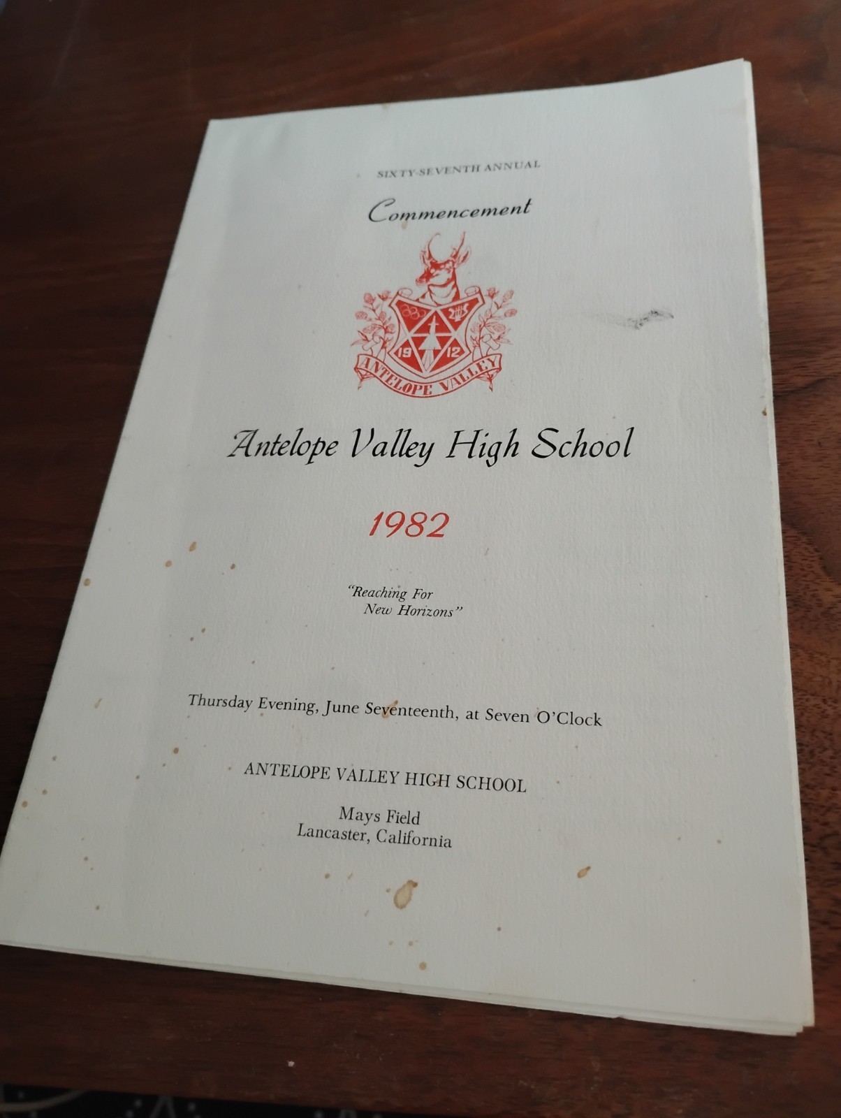 1982 Antelope Valley High School Yearbook, Lancaster, CA