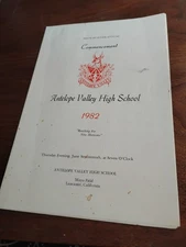 1982 Antelope Valley High School Yearbook, Lancaster, CA