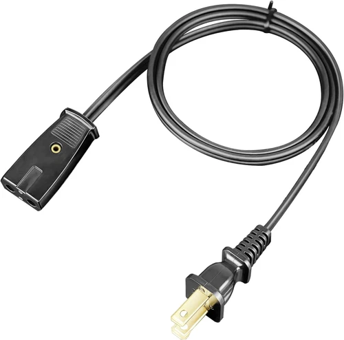 6Ft Replacement Power Cord 2-Pin 1/2 Inch Spacing for Small Appliances - Picture 8 of 12