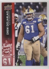 2022 Upper Deck CFL Exclusives 2/100 Drew Desjarlais #88 6kv