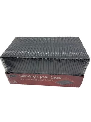 Belkin 50 Pack Slim Style Jewel Cases Full Size CD DVD Storage Cases NEW