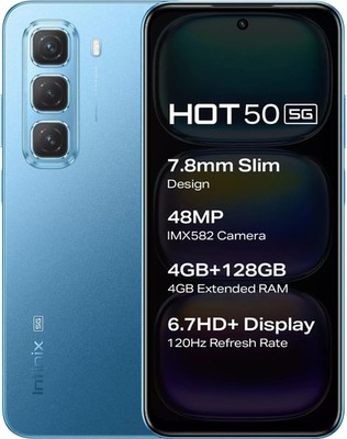 Infinix HOT 50 5G (Blau 128GB 8GB Ram) 6,7'' 48MP Dimensity 6300 Global Version.