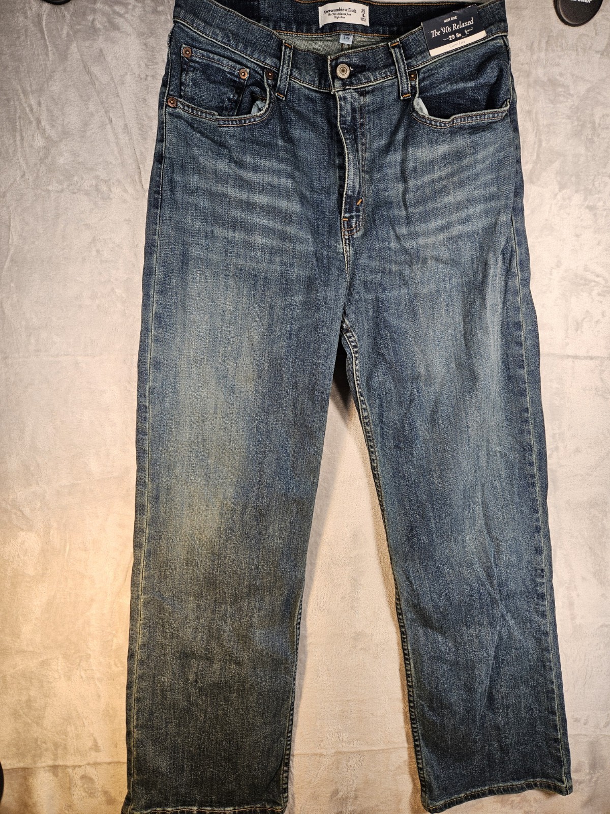 Abercrombie & Fitch 90's Relaxed High Rise Women's Jeans NWT 29 8R Curve Love