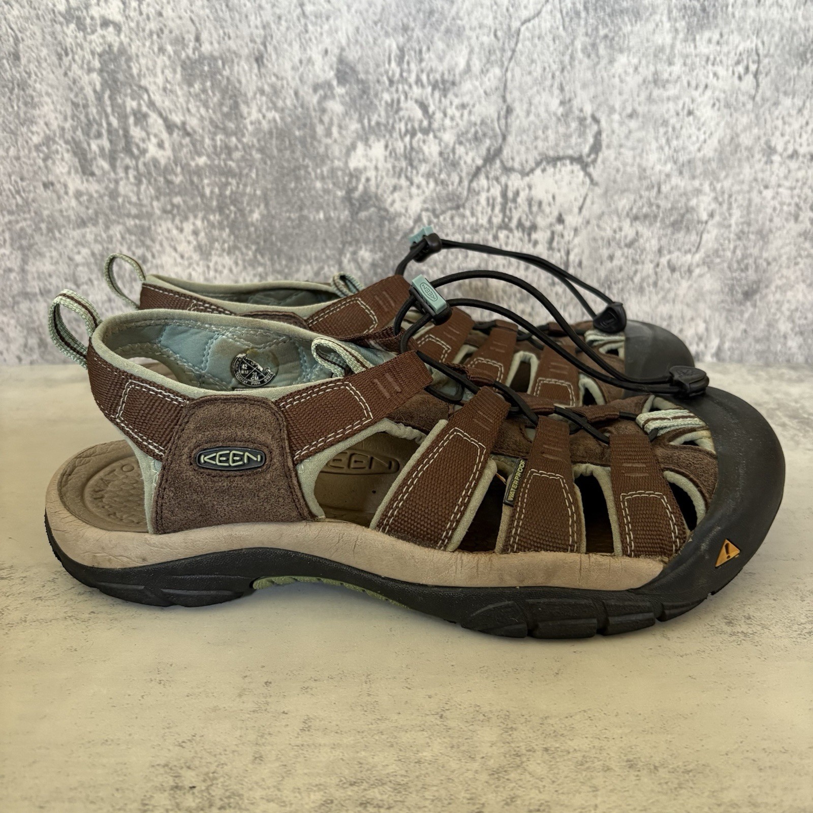 Sandali Keen donna Newport H2 marrone ardesia cantone taglia 11 1003481 blu usati in ottime condizioni