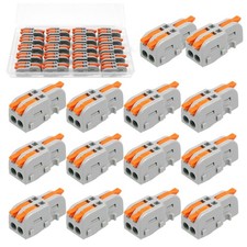 20PCS Mini Electrical Wire Connectors Lever Wire Connector Compact Splicing B...