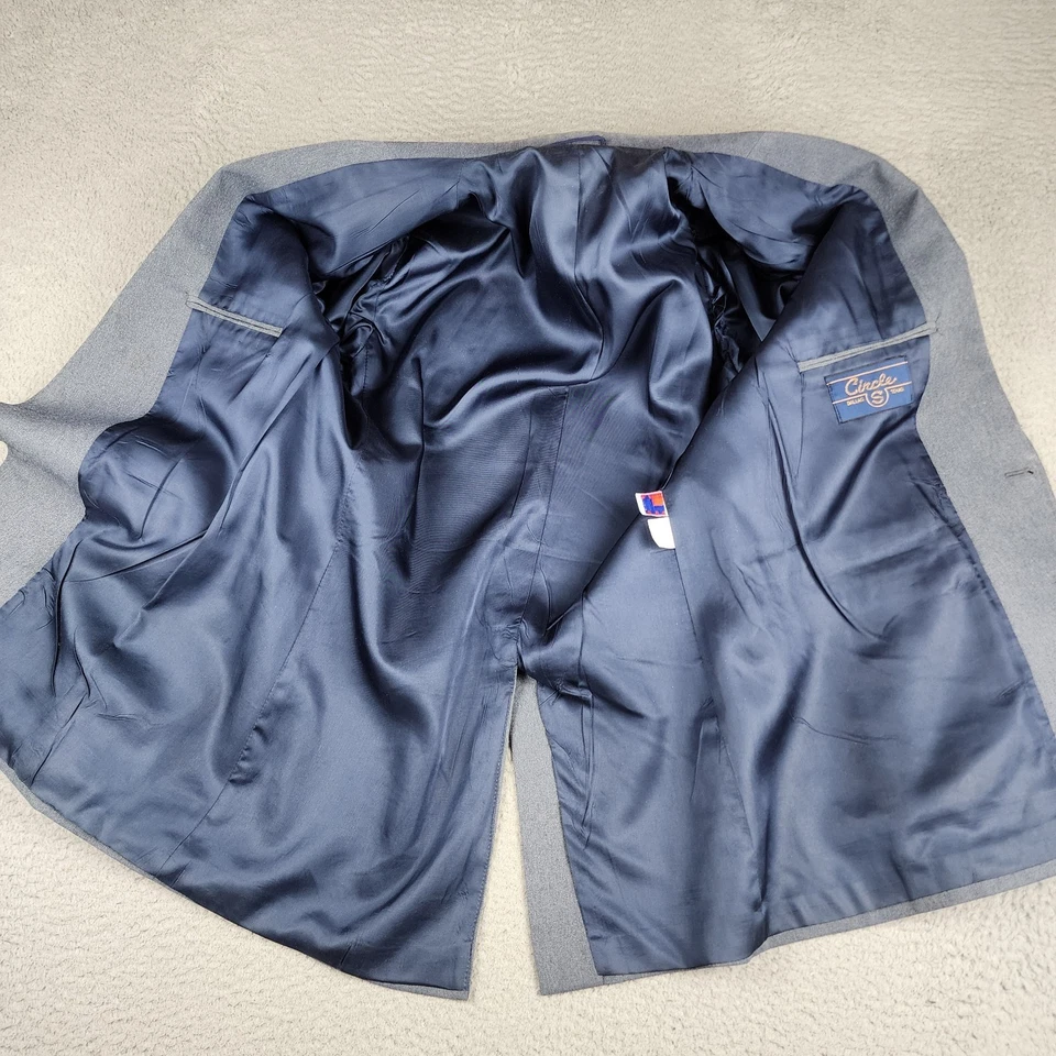 Blazer Circle S Para Hombres 40 Azul Western Yugo Traje Chaqueta Abrigo Deportivo Foto 4 de 4