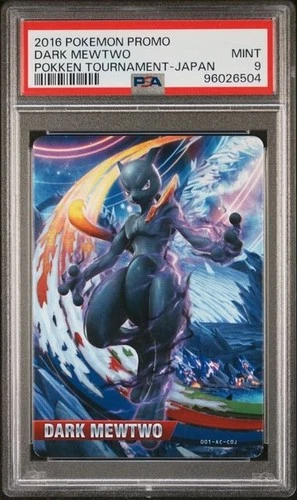 2016 Pokemon Dark Mewtwo Pokken Tournament Japan Promo PSA 9